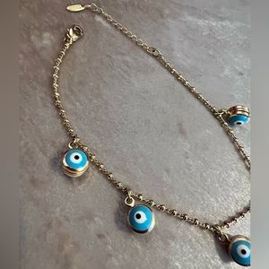 “Evil Eye” Gold Plated Bracelet\Anklet